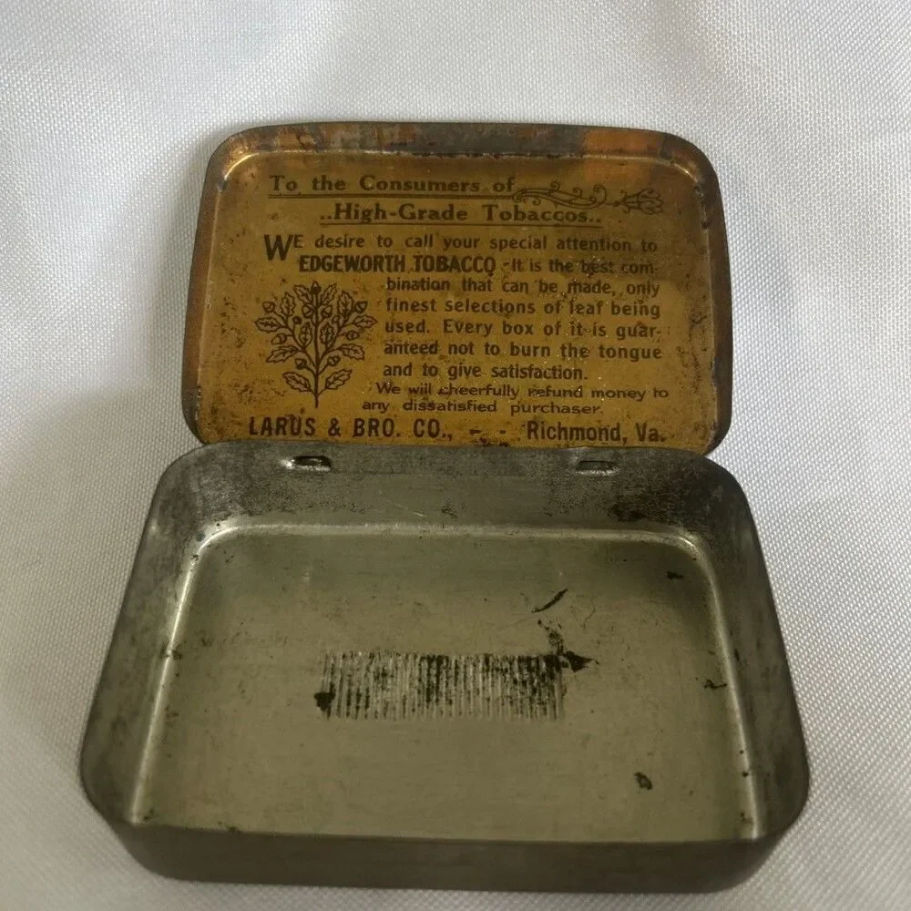 Lot of 2 Vintage Tobacco Tins Edgeworth & John Middleton Advertising USA